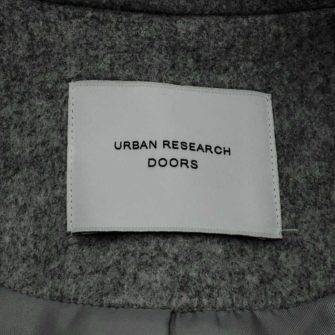 □□URBAN RESEARCH DOORS ウールワイドチェスターコート oneサイズ DR77-27M705 ライトグレー レディースのジャケット/アウター(チェスターコート)の商品写真