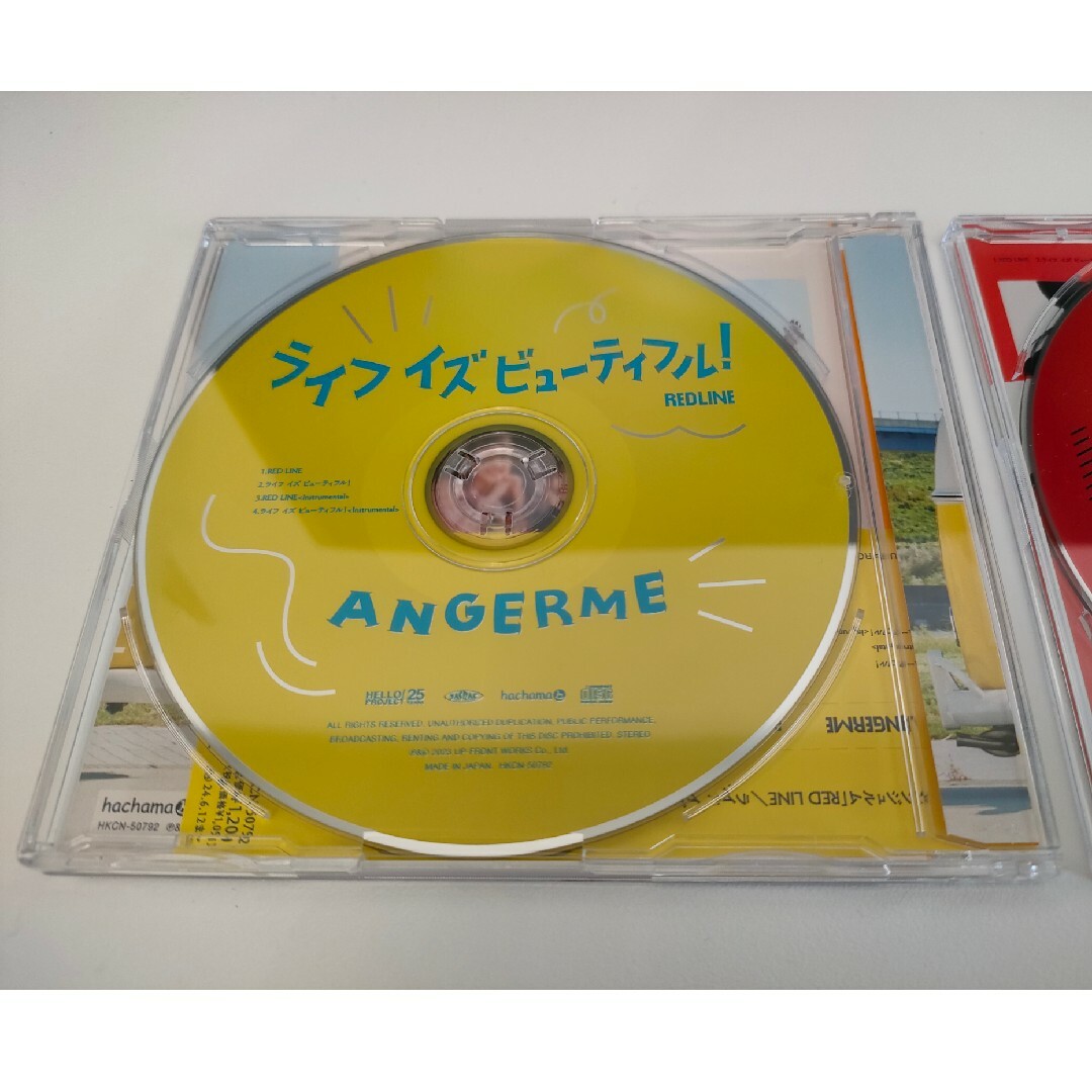 アンジュルム RED LINE/ライフ イズ ビューティフル! 通常版A.B エンタメ/ホビーのCD(ポップス/ロック(邦楽))の商品写真