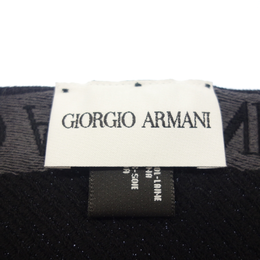 Giorgio Armani(ジョルジオアルマーニ)のジョルジオ アルマーニ マフラー ウール シルク ブラック系【AFI20】 メンズのファッション小物(マフラー)の商品写真