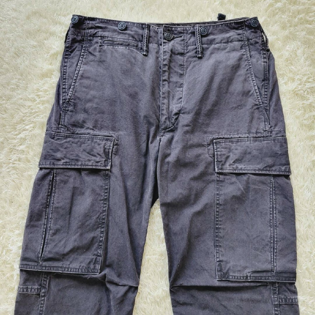 RRL - 【美品】ダブルアールエル ブラックウォッシュ カーゴパンツ 28