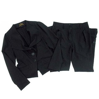 ヴィヴィアンウエストウッド(Vivienne Westwood)のヴィヴィアンウエストウッド アングロマニア スーツ セットアップ ストライプ 黒(スーツ)