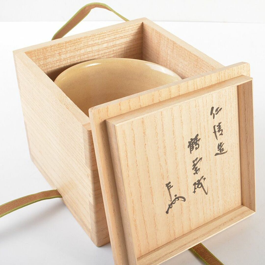 茶道具 京焼 野々村仁清造 鶴図 茶碗 表千家十三代即中斎 茶道具 京焼 野々村仁清造 鶴図 茶碗 表千家十三代即中斎