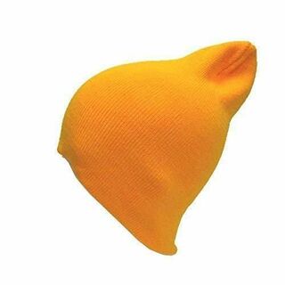 帽子　セール 男女兼用 ニット帽 お買い得 ネオンカラーニットワッチ オレンジ(ニット帽/ビーニー)