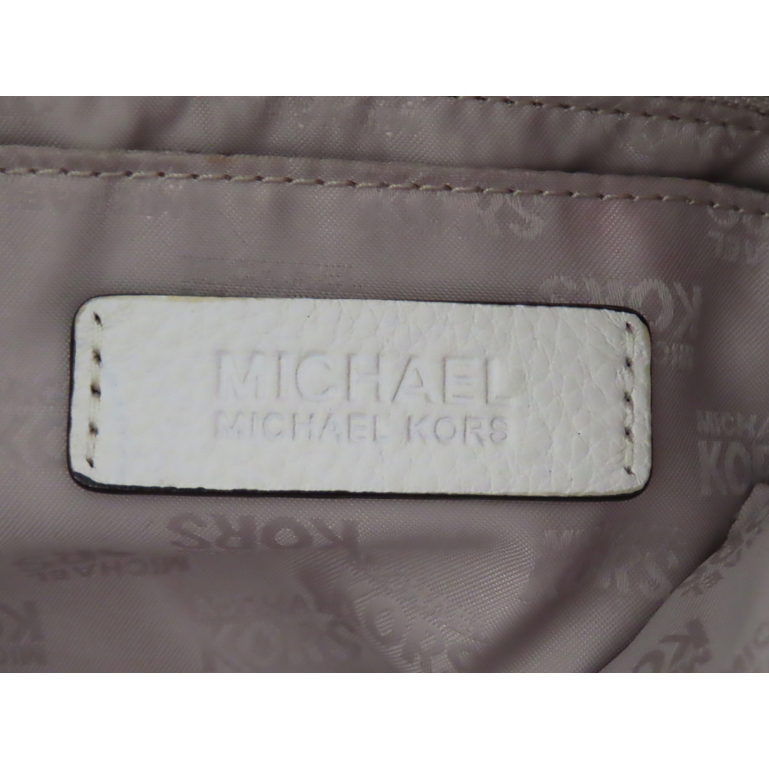 Michael Kors(マイケルコース)のS01 MICHAEL KORS マイケルコース フリンジチャーム レザー 2WAY ハンドバッグ ショルダーバッグ ホワイト レディースのバッグ(ショルダーバッグ)の商品写真