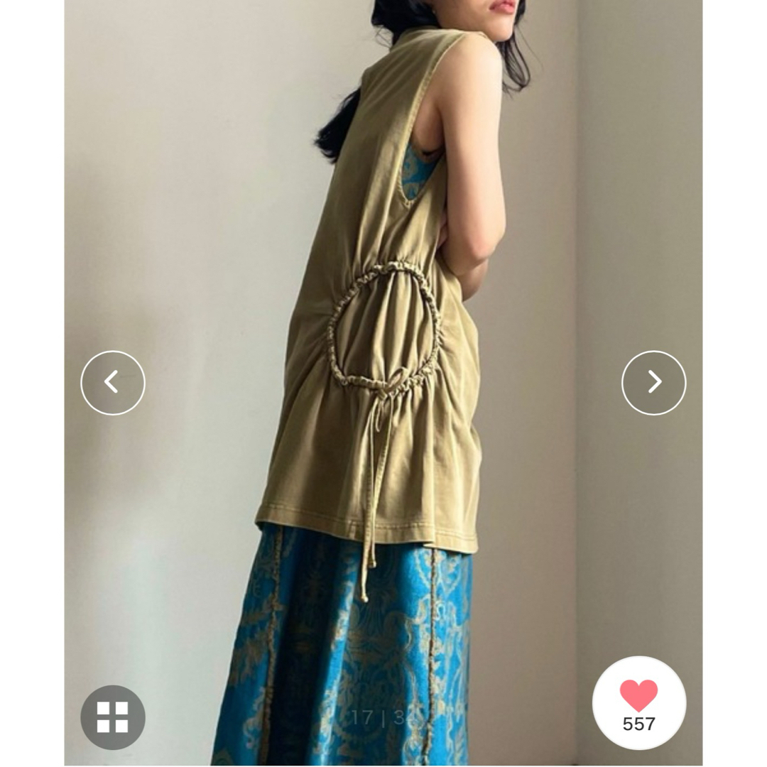 Ameri VINTAGE(アメリヴィンテージ)のAMERI多数出品♡SIDE CIRCLE GATHER TOP レディースのトップス(タンクトップ)の商品写真