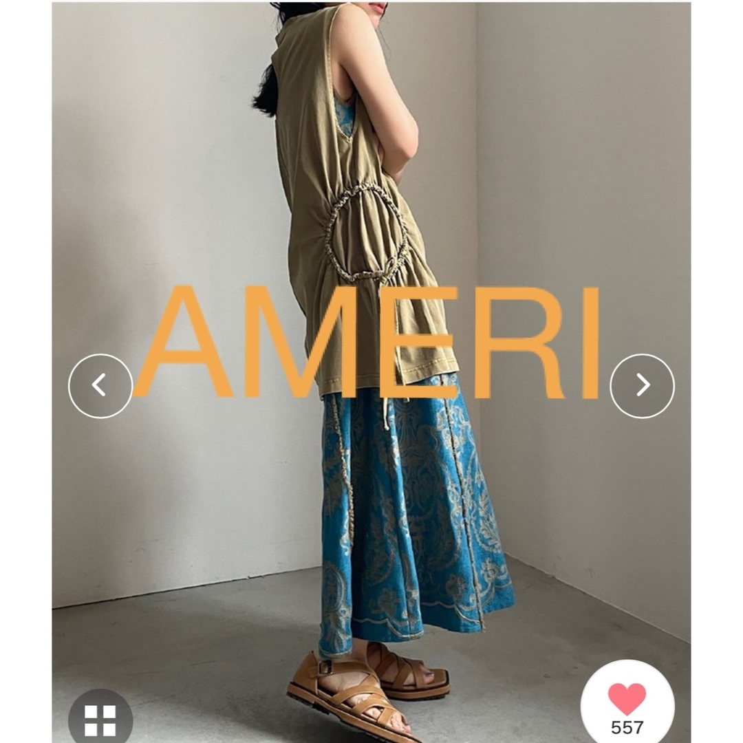 Ameri VINTAGE(アメリヴィンテージ)のAMERI多数出品♡SIDE CIRCLE GATHER TOP レディースのトップス(タンクトップ)の商品写真