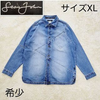 ショーンジョン(Sean John)の90s～2000【美品】ショーンジョン　デニムシャツ　サイズXL　インディゴ(シャツ)