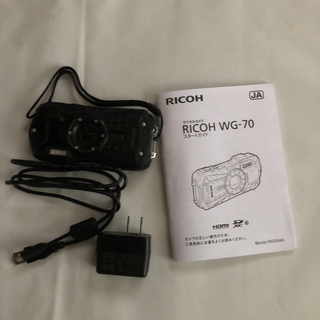 RICOH コンパクトデジカメ WG-70 BLACK(コンパクトデジタルカメラ)