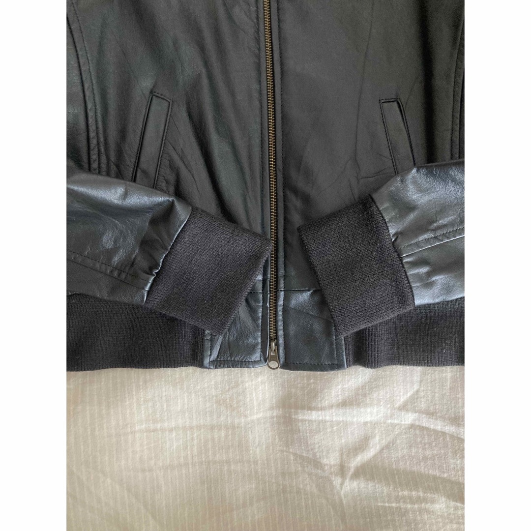 IENA(イエナ)のラムレザー　本革　リアルレザー　ノーカラー　ジャケット レディースのジャケット/アウター(ノーカラージャケット)の商品写真