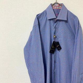 ナチュラルヴィンテージ(natuRAL vintage)の【未使用タグ付き】シャツ 長袖 チェック ドット 花柄 コットン S(シャツ)