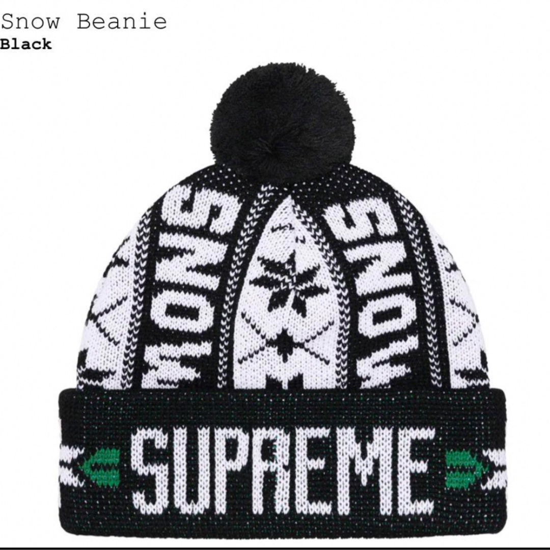 Supreme(シュプリーム)のSupreme Snow Beanie シュプリーム ポンポンビーニー ブラック メンズの帽子(ニット帽/ビーニー)の商品写真