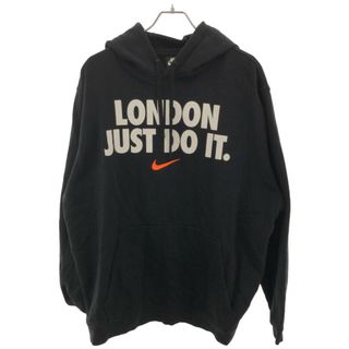 ナイキ(NIKE)のNIKE ナイキ LONDON JUST DO IT プルオーバーパーカー ブラック 2XL CJ2385-010(パーカー)