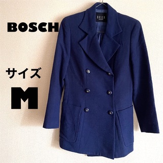 ボッシュ(BOSCH)の【美品】BOSCH ボッシュ コート ネイビー ブルー ピーコート Pコート(ピーコート)