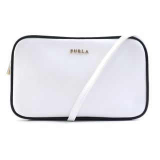 フルラ(Furla)のフルラ Furla 斜め掛けショルダーバッグ レザー ホワイト×ブラック レディース 送料無料【中古】 t18548a(ショルダーバッグ)