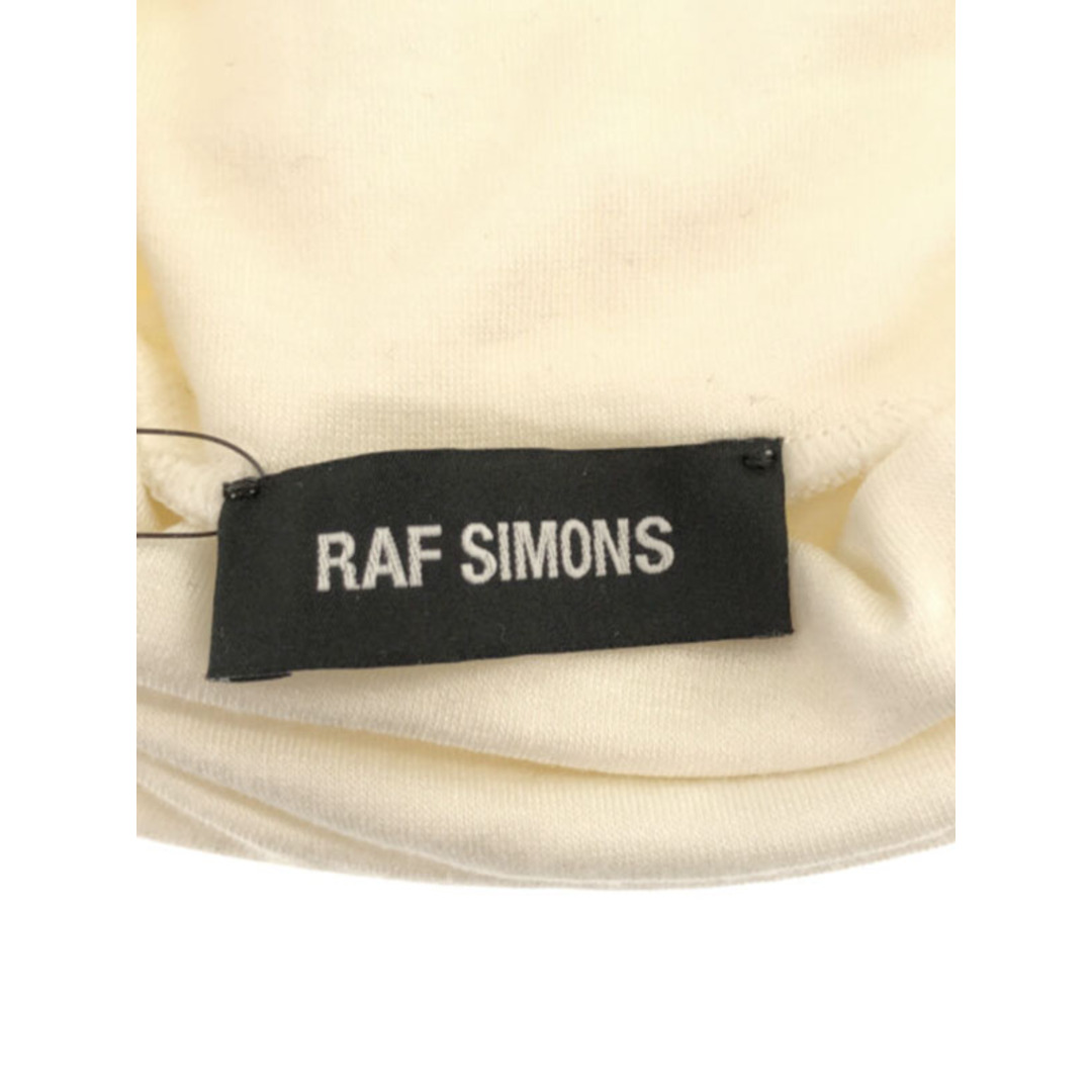 RAF SIMONS(ラフシモンズ)のRAF SIMONS ラフシモンズ 15AW Iconic Turtle Neck Tee R刺繍タートルネックカットソー  ホワイト XS メンズのトップス(Tシャツ/カットソー(七分/長袖))の商品写真