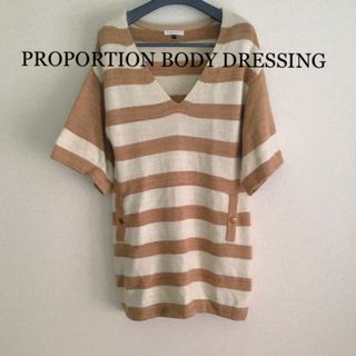 プロポーションボディドレッシング(PROPORTION BODY DRESSING)のプロポーション　ニット　チュニック(ミニワンピース)