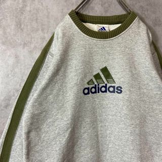 【抹茶カラー、ビックロゴ】adidasリンガースウェット古着90s あいみょん