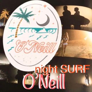 オニール(O'NEILL)のO’NEILLオニールUS限定star waveデザインオーバルロゴステッカー(サーフィン)