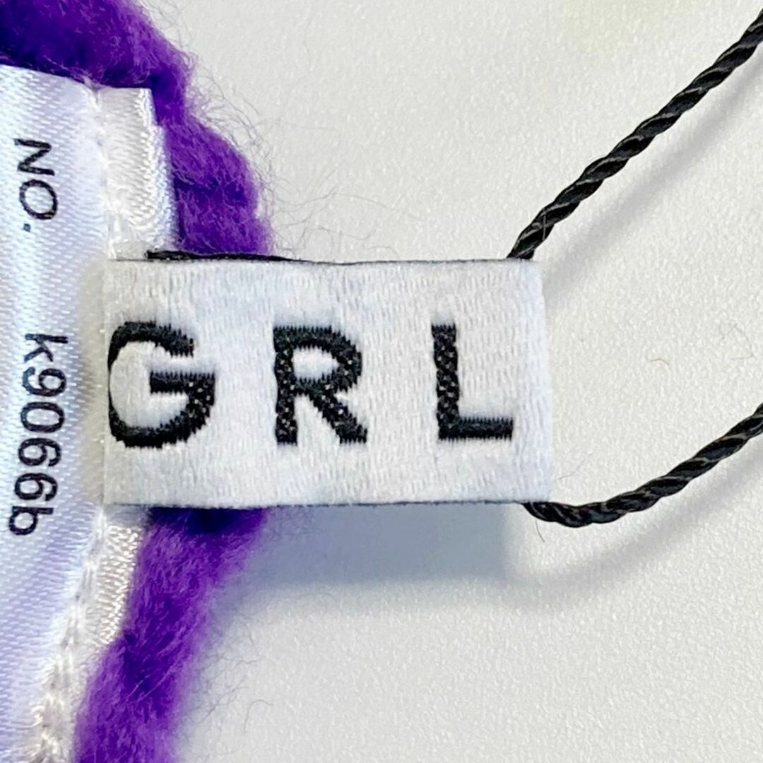 GRL(グレイル)の新品タグ付き　　GRL　　グレイル　　パープル　　ローゲージルーズカラーニット レディースのトップス(ニット/セーター)の商品写真