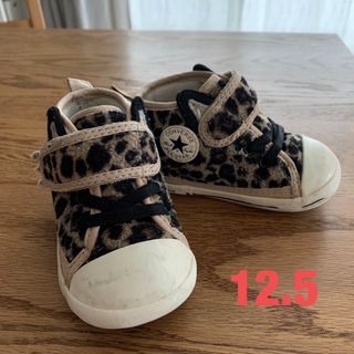 オールスター(ALL STAR（CONVERSE）)の12.5cm コンバース　ヒョウ柄(スニーカー)