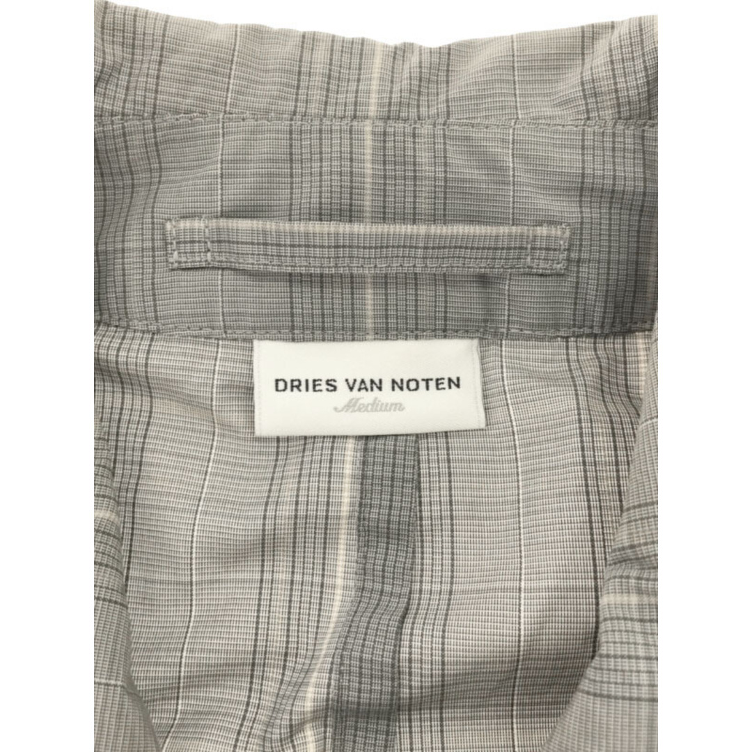 DRIES VAN NOTEN(ドリスヴァンノッテン)のDRIES VAN NOTEN ドリスヴァンノッテン ベルテッドチェックコート グレー M レディースのジャケット/アウター(その他)の商品写真