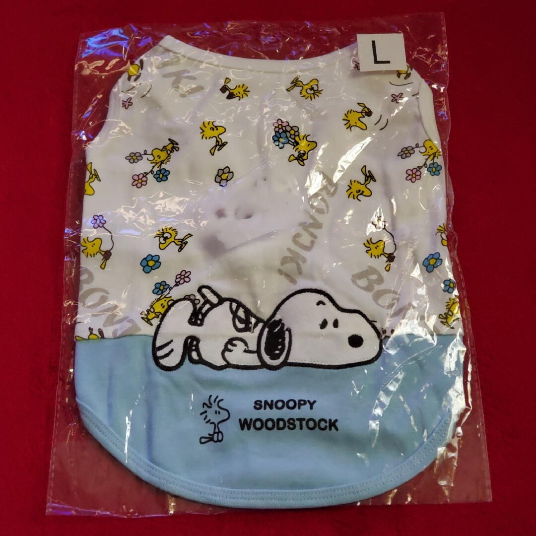 SNOOPY(スヌーピー)の・タグ付き L 犬服 スヌーピー ウッドストック SNOOPY ドッグウェア その他のペット用品(犬)の商品写真