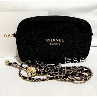 CHANELシャネル。ノベルティポーチ。ショルダーバッグ鑑付きメルカリで購入しましたが