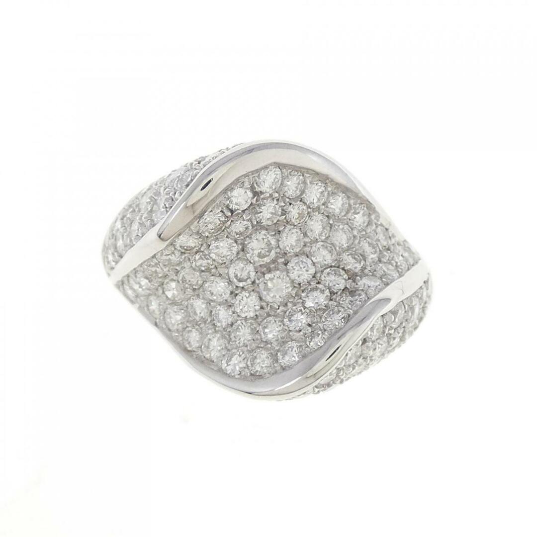750WG パヴェ ダイヤモンド リング 1.95CT レディースのアクセサリー(リング(指輪))の商品写真