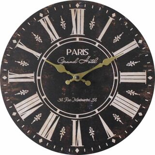 キーストーン オールドルック ウォールクロック PARIS サイズ:約φ28.5(置時計)