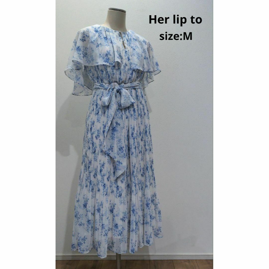 Her lip to Botanical Beauty Dress