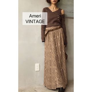 AMERI  SHIRT DOCKING HOOK KNIT SKIRTスカート