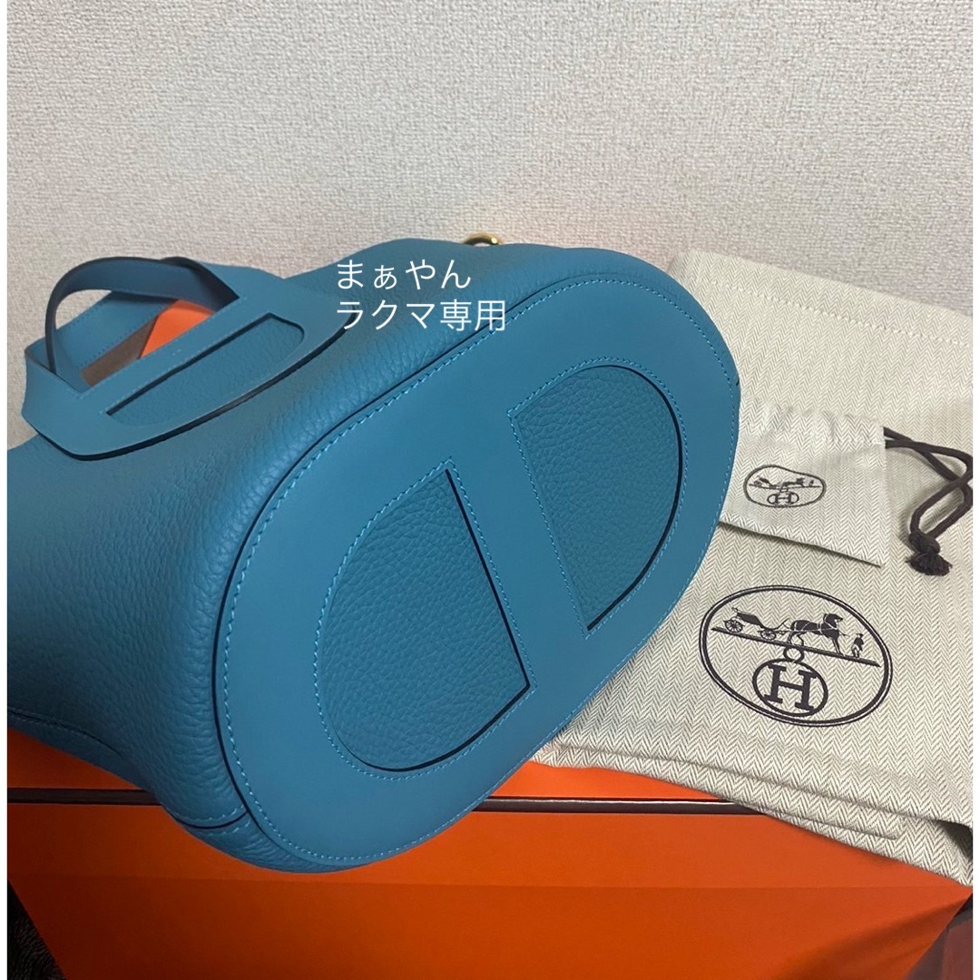 Hermes(エルメス)のインザループ 23 新品 エルメス ニューブルージーン ゴールド HERMES レディースのバッグ(ハンドバッグ)の商品写真