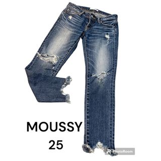 マウジー(moussy)のMOUSSY【マウジー】ローライズ スキニー ダメージデニム(デニム/ジーンズ)