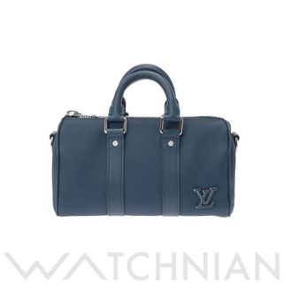 ルイヴィトン(LOUIS VUITTON)の未使用 ルイ ヴィトン LOUIS VUITTON M81003 RFIDタグ(ICチップ) ユニセックス ハンドバッグ ブルー レザー(ハンドバッグ)