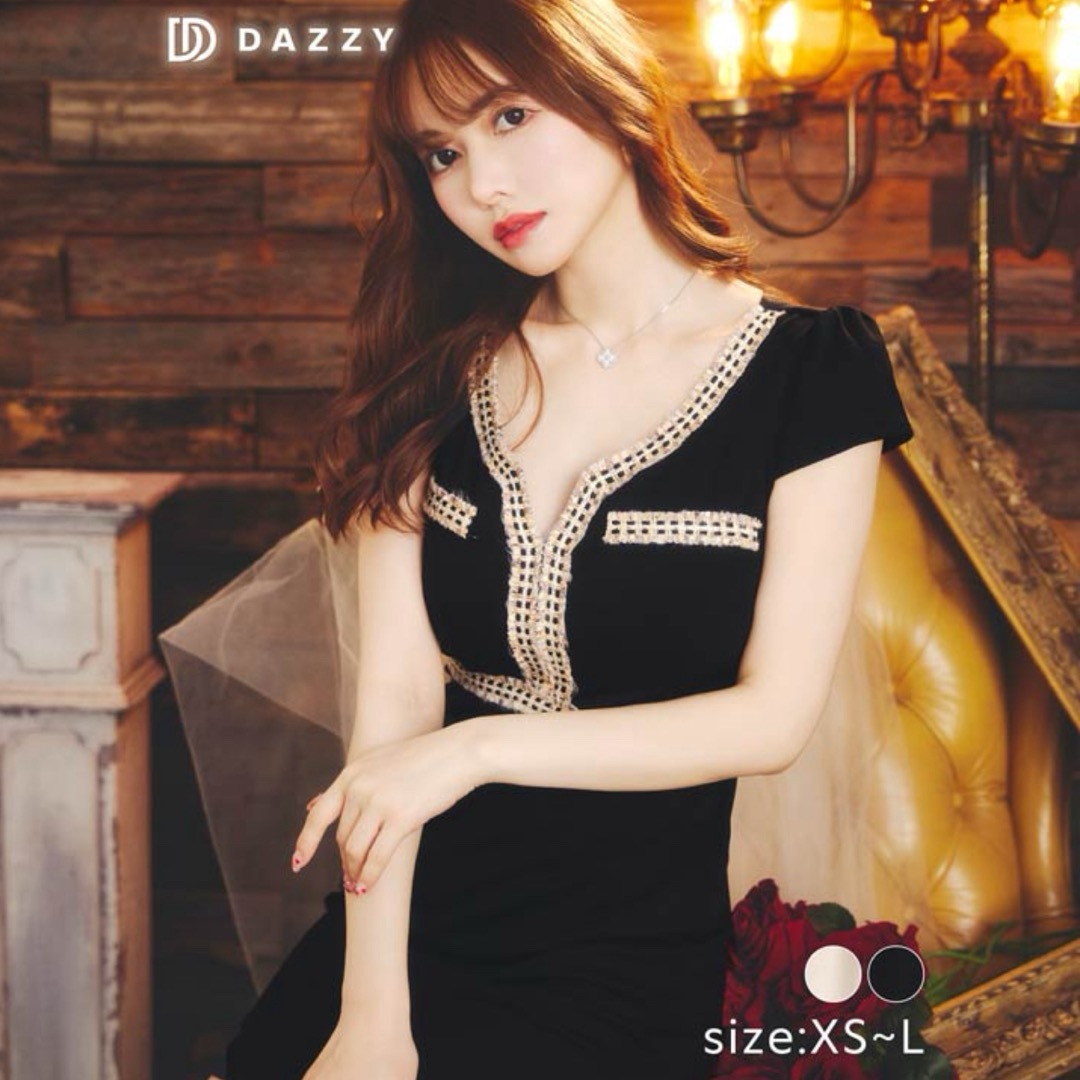 dazzy store(デイジーストア)のdazzy キャバドレス L レディースのフォーマル/ドレス(ナイトドレス)の商品写真