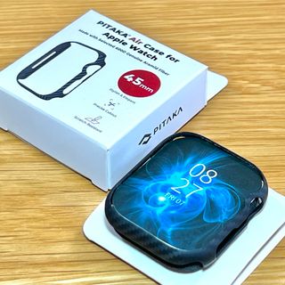 アップルウォッチ(Apple Watch)の【新品・未使用】②PITAKA Apple Watch 45mm ケース（黒）(モバイルケース/カバー)