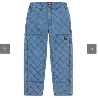 シュプリーム(Supreme)のSupreme×Dickies Quilted Denim Work Pant(ワークパンツ/カーゴパンツ)