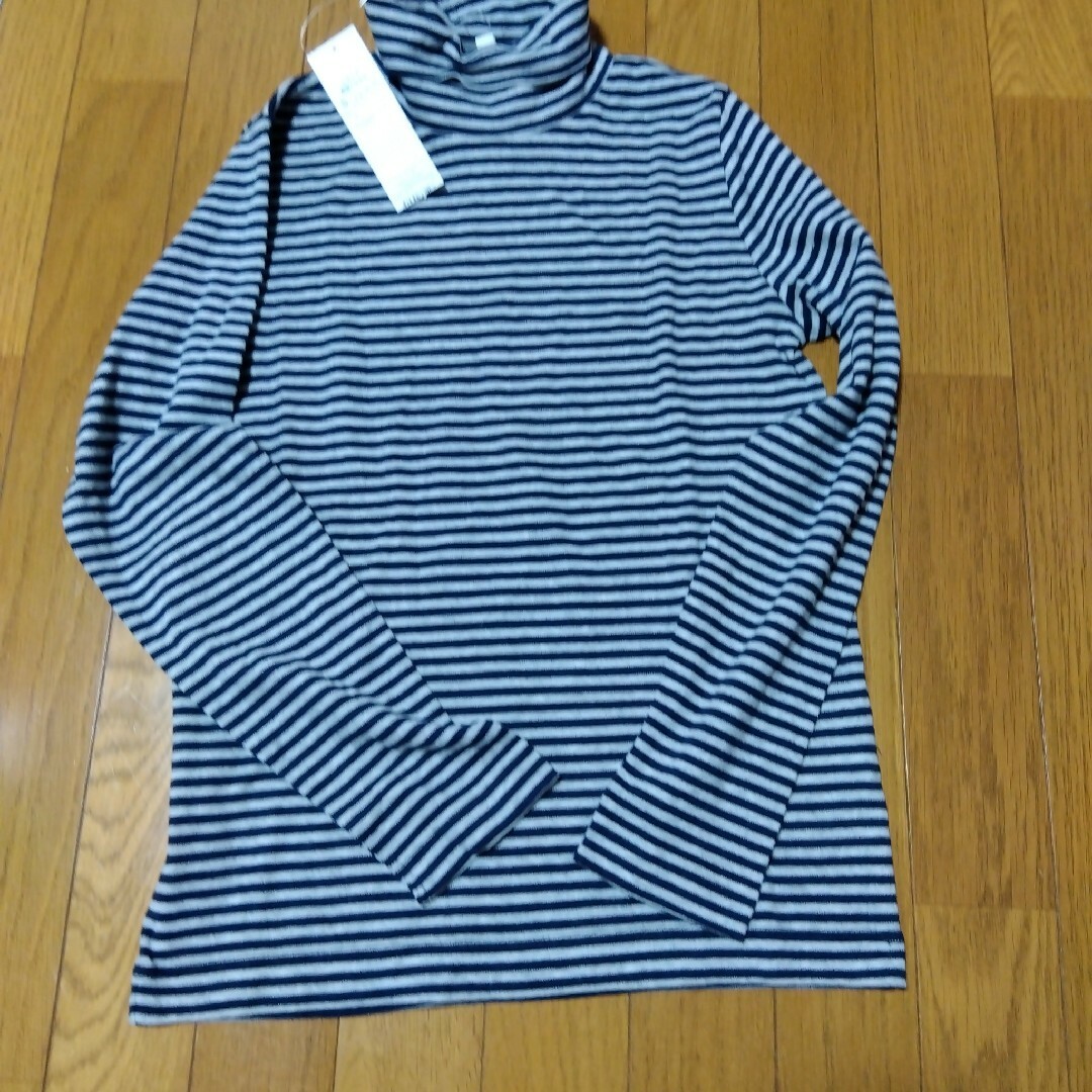 AEON(イオン)の【AEON】オーガニックコットンハイネックT2枚/S レディースのトップス(Tシャツ(長袖/七分))の商品写真