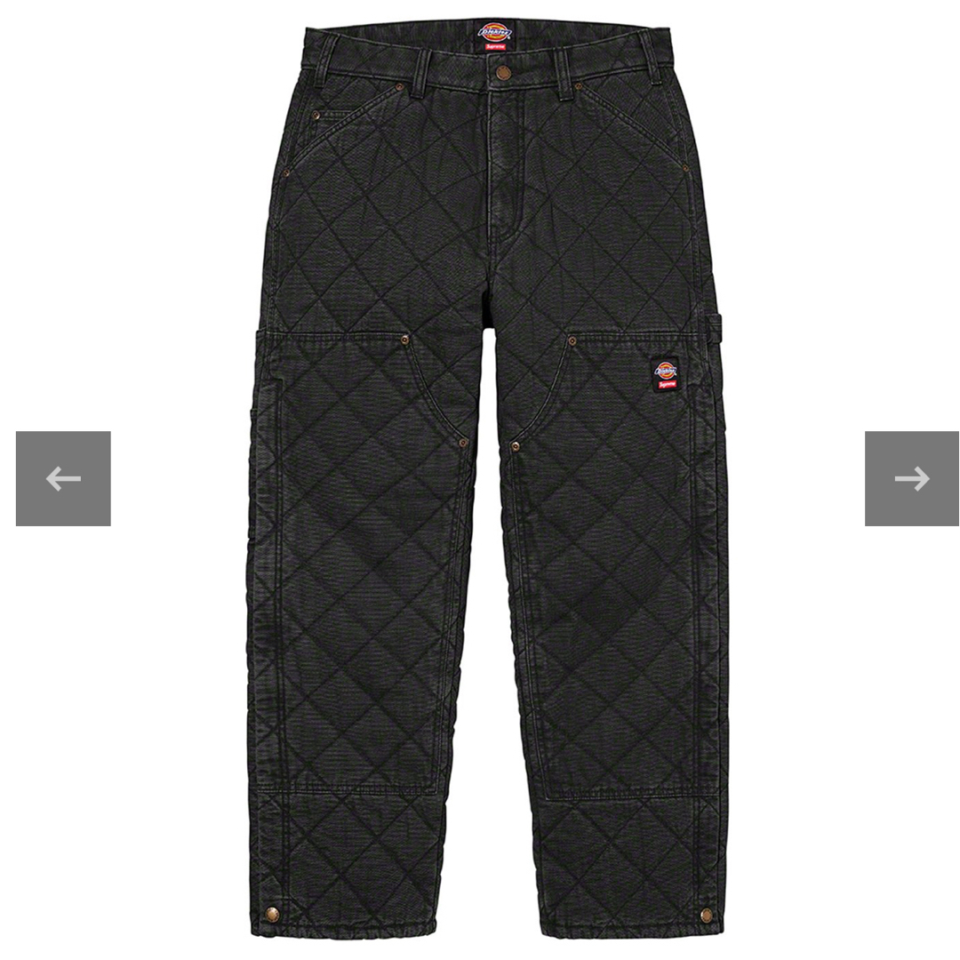 Supreme×Dickies Quilted Denim Work Pant