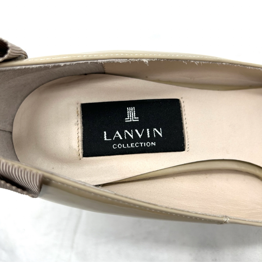 LANVIN(ランバン)の【即完売】ランバンコレクション　バックリボンエナメルパンプス　ポインテッドトゥ レディースの靴/シューズ(ハイヒール/パンプス)の商品写真