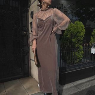 Ameri VINTAGE - 【新品タグ付き】MANY WAY AIRY VEIL DRESSの通販 by ...