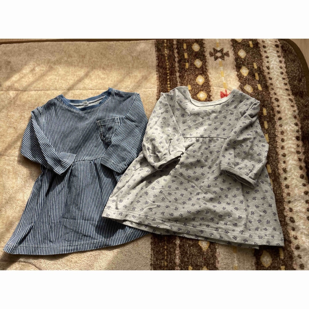 MUJI (無印良品)(ムジルシリョウヒン)の子供服- ̗̀☾⋆  ̖́-まとめ売り  80㌢ キッズ/ベビー/マタニティのベビー服(~85cm)(シャツ/カットソー)の商品写真