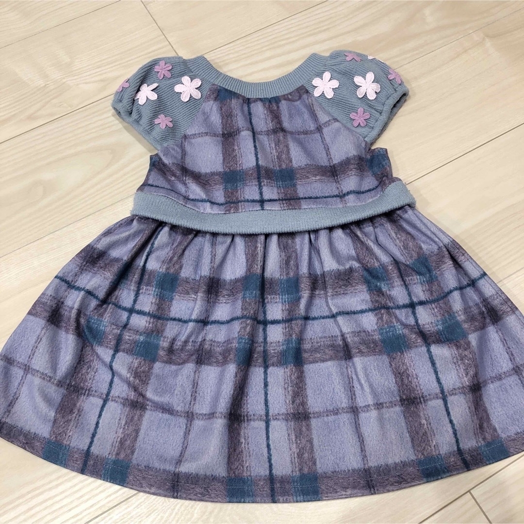 Souris(スーリー)のスーリー　ギンガムチェックワンピース  100cm キッズ/ベビー/マタニティのキッズ服女の子用(90cm~)(ワンピース)の商品写真