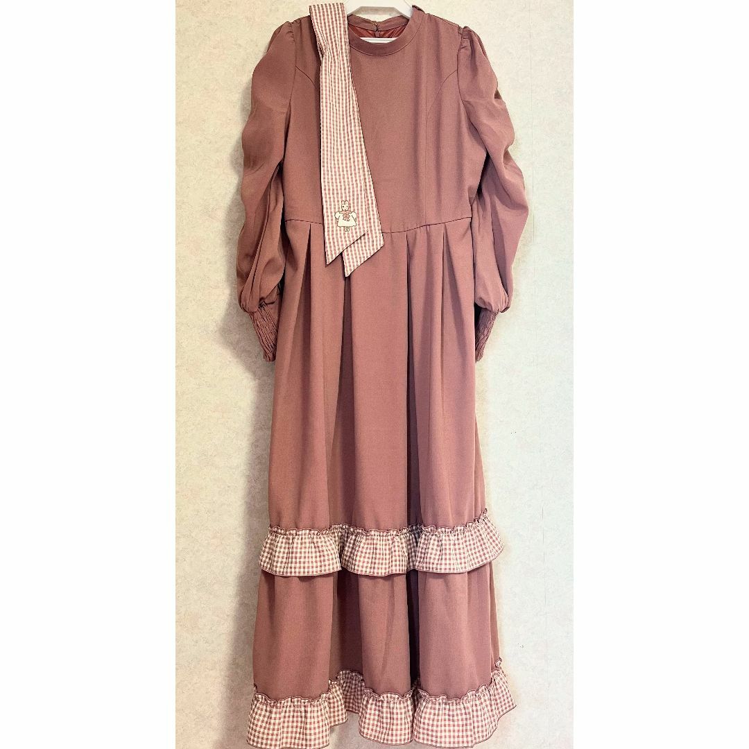 Maison de FLEUR - Marroncream ギンガムチェック ワンピース Maison de FLEUR - Marroncream ギンガムチェック ワンピース