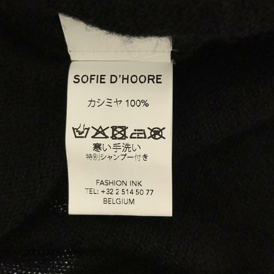 SOFIE D'HOORE(ソフィードール)のSOFIE D'HOORE / ソフィードール | カシミヤ クルーネックニット | M | ブラック | メンズ メンズのトップス(ニット/セーター)の商品写真