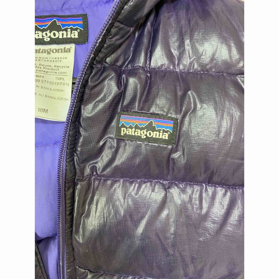 patagonia(パタゴニア)のpatagonia パタゴニア　ダウン　キッズ キッズ/ベビー/マタニティのベビー服(~85cm)(ジャケット/コート)の商品写真