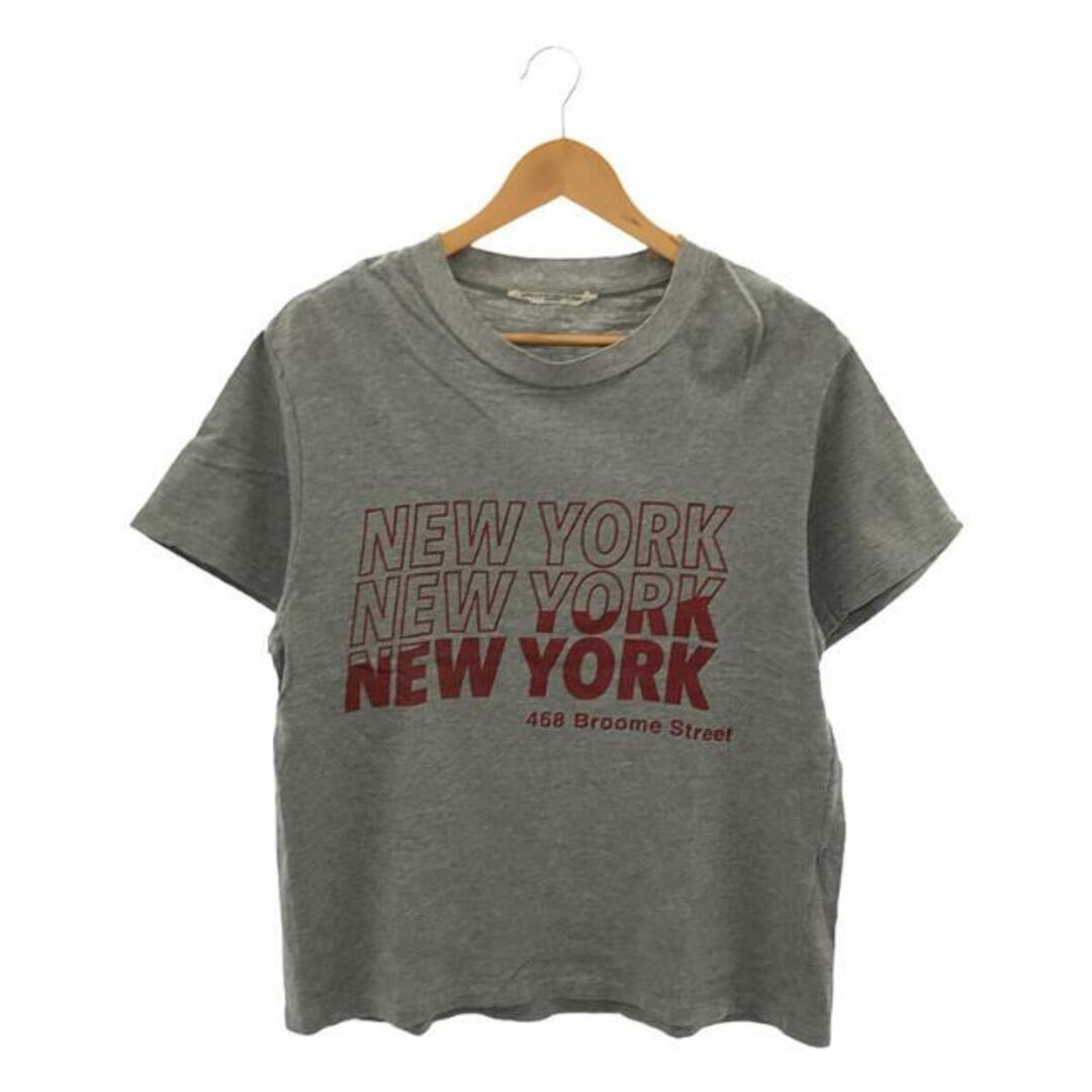 GOLDEN GOOSE(ゴールデングース)のGOLDEN GOOSE / ゴールデングース | NEWYORK プリントカットソー | S | グレー | レディース レディースのトップス(Tシャツ(半袖/袖なし))の商品写真