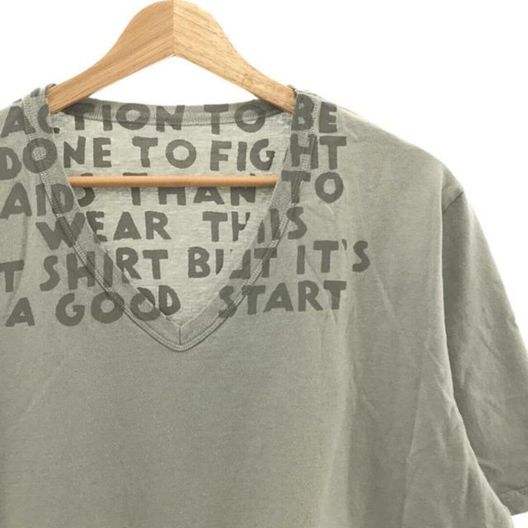 Maison Martin Margiela(マルタンマルジェラ)のMaison Martin Margiela / メゾンマルタンマルジェラ | 2011SS | AIDS エイズ Tシャツ | 48 | グレー | メンズ メンズのトップス(Tシャツ/カットソー(半袖/袖なし))の商品写真