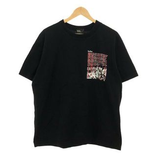 カラー(kolor)のkolor / カラー | ハイゲージ天竺 プリント Tシャツ | 2 | ブラック | メンズ(Tシャツ/カットソー(半袖/袖なし))