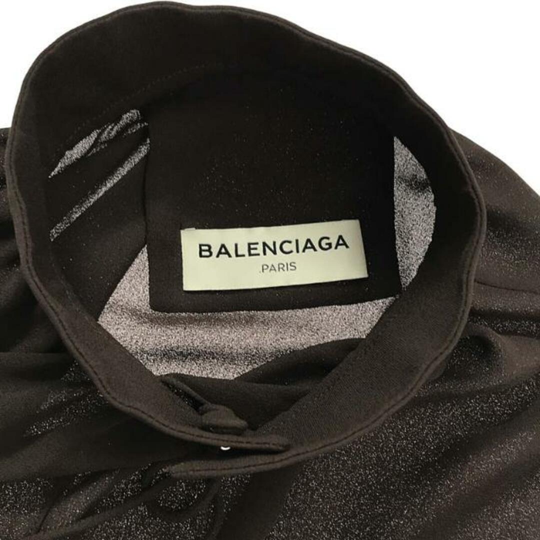 Balenciaga(バレンシアガ)のBALENCIAGA / バレンシアガ | シルク スキッパーブラウス | 36 | ダークブラウン | レディース レディースのトップス(シャツ/ブラウス(長袖/七分))の商品写真
